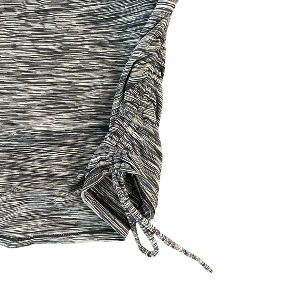 Athleta Gray Quarter Zip Tank With Ruched Sides, Size S - Picture 3 of 7